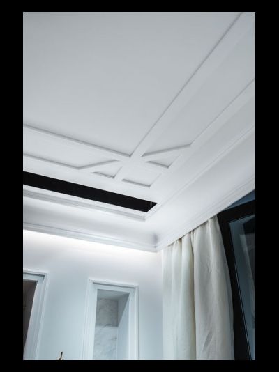 Плинтус ORAC Decor SX162, дюрополимерный, влагостойкий, ударопрочный, под покраску, длина 2 метра