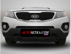 Premium защита радиатора для KIA Sorento (2009-2012) из 2-х частей