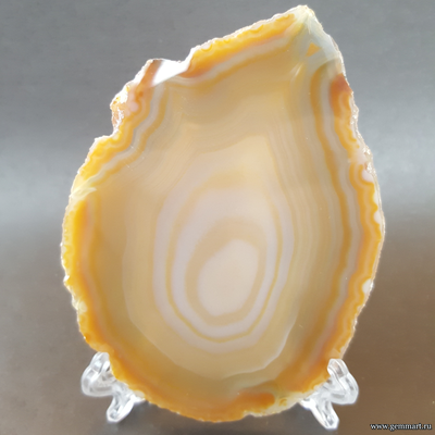 Агат — полированная пластина 102*73*4 мм