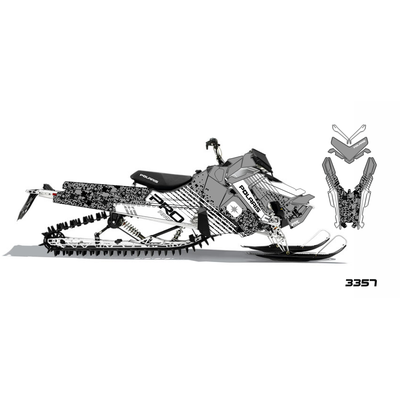 Наклейки на снегоход  Polaris Axys 2016 2017 2018 2019 #3357