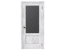 Дверь межкомнатная - Лира ПО/Ромб графит, Ель альпийская