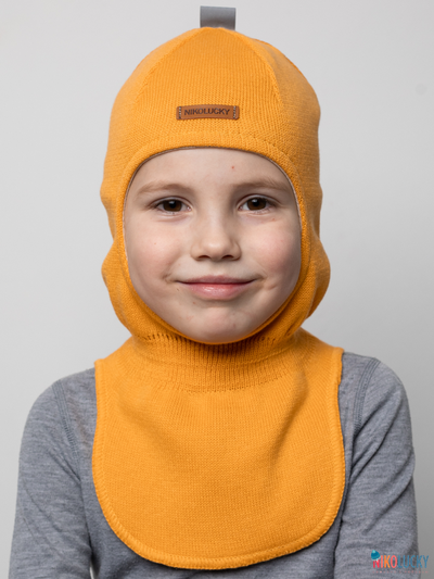Шапка-шлем 23301-01 х/б подклад, горчичный 44-46