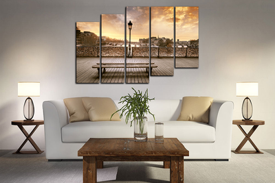 Модульная картина "Скамья свиданий"