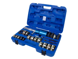 Набор оправок для монтажа и демонтажа сайлентблоков MB, гидравлический, кейс, 24 предмета МАСТАК 110-22024C