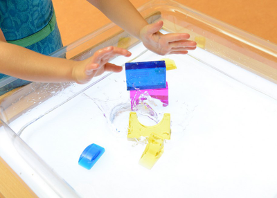 Лоток для игры с водой прозрачный (Квадратный)