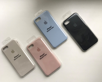 Чехол - накладка силиконовый Apple Silicone Case для iPhone 8/7 розовый песок