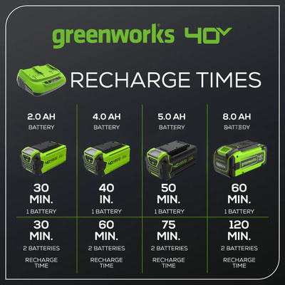 Двухпортовое зарядное устройство Greenworks G40UC8 8А