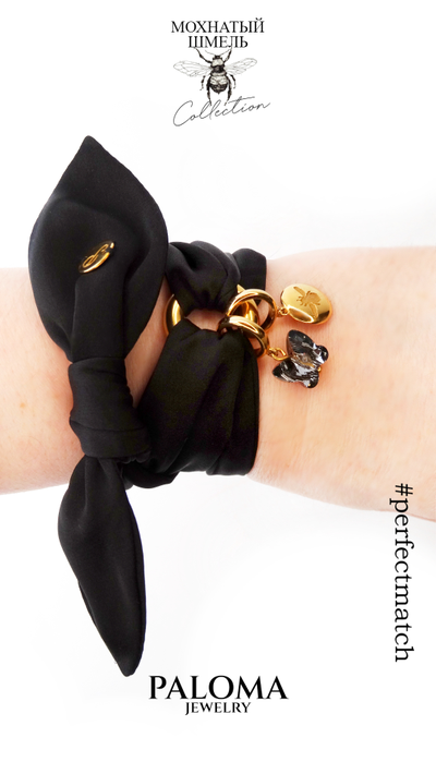 Шарф шелковый МОХНАТЫЙ ШМЕЛЬ Collection