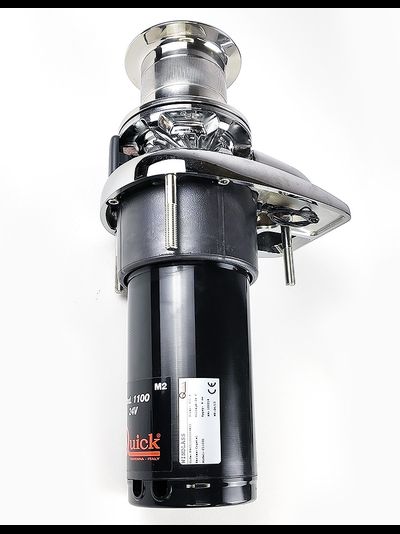 Якорная лебедка «Crystal», 800Вт, 24В, с барабаном, цепь 8 мм.