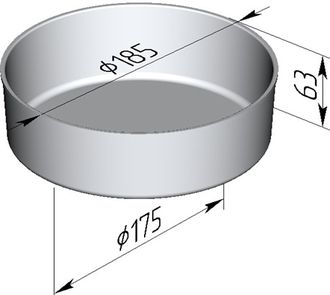 Хлебная форма 185*175*63