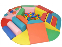 Детский игровой спортивный набор «Препятствие» 21эл., вместимость шаров 300-400шт.