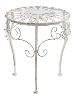 Подставка для цветов ажурная, молочный.