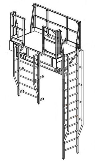 Площадка навесная для полувагонов ПНП