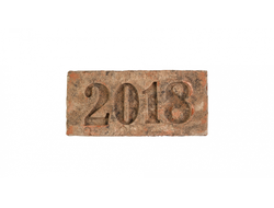 Кирпич с клеймом года 215х102х65