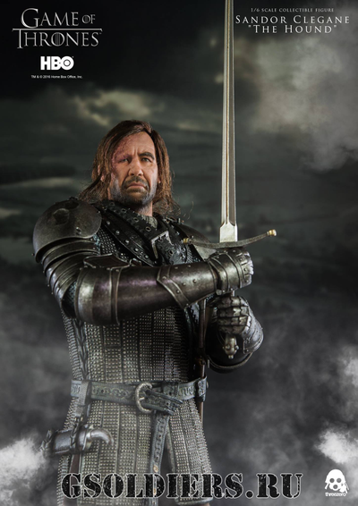 Купить коллекционную фигурку Сандора Клигана (Sandor Clegane), Игра Престолов (Game of Thrones) 1/6