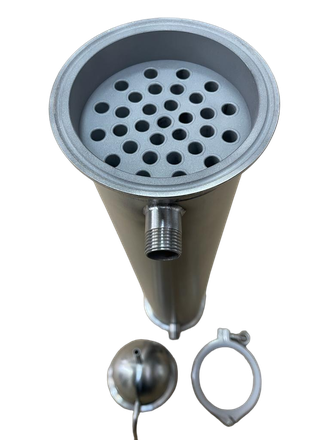 Кожухотрубный холодильник со съемным носиком 4 дюйма. Длина 74 см. 7 Перегородок.