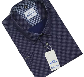 Мужская стильная рубашка сорочка с длинным рукавом Арт. М-182 (цвет синий) Размер: 76(54) Рост 182-188см
