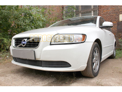 Защита радиатора Volvo S40 II (рестайлинг) 2007-2012 black низ