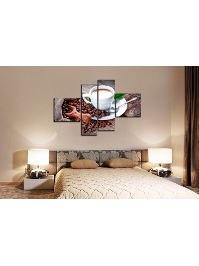 Модульная картина &quot;Кофе с молоком&quot;