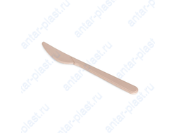 Нож пластиковый бежевый 18 см ПРЕМИУМ (50 шт.)
