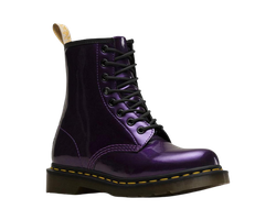 Dr Martens Vegan 1460 Metallic Chrome Paint Dark Purple