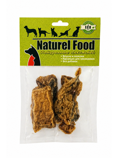 Naturel Food (Натурель Фуд) Натуральное лакомство для собак Вымя говяжье, 40 г