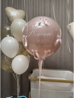 Набор шаров на выписку Папина принцесса