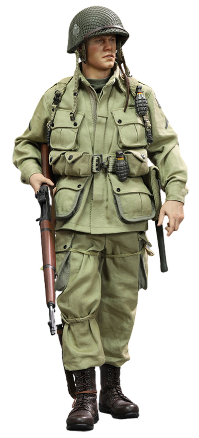 Рядовой Джеймс Райан (Мэтт Дэймон, "Спасти рядового Райана") - КОЛЛЕКЦИОННАЯ ФИГУРКА 1/6 WWII US 101st Airborne Division Ryan 2.0 (Deluxe Edition) (A80161S) - DID