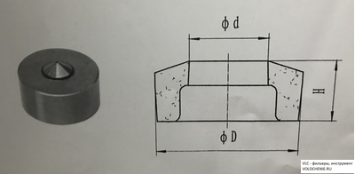 Фильера скальпирующая твердый сплав