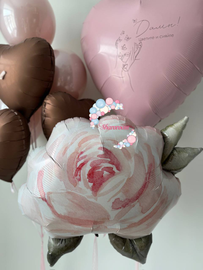 Сердца с розой