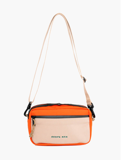 Сумка Якорь Таблетка Бежевый Твил / Морковный Нейлон фото 1