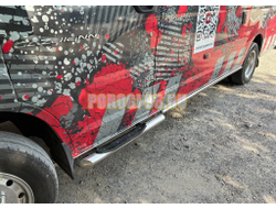 Цельнометаллическая, длинная база. Обводы кузова Папа Тюнинг d42 для ГАЗель Next NN 2021-