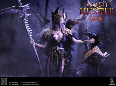 ПОСЛЕ ОБЗОРА - Воронья ведьма (делюкс версия) - Коллекционная фигурка 1/6 Witch Hunter Series The Crow Girl Deluxe Version (WH-005) - POP COSTUME