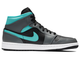 Купить кроссовки Nike Air Jordan 1 Mid Grey Aqua 554724-063