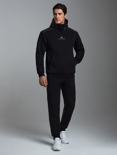 Теплый спортивный костюм мужской  12SKM-1601 (черный)