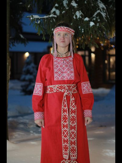 Платье славянское из крапивы "Женское счастье"