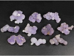 Халцедон фиолетовый виноградный, коллекционный образец в ассортименте, Индонезия (17*20* мм, 2 г) №28597