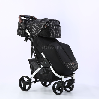 Детская коляска BABALO 2023 FUTURE Серебряные полосы
