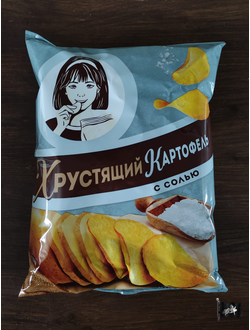Хрустящий картофель "ДЕВОЧКА" соль 160 гр.