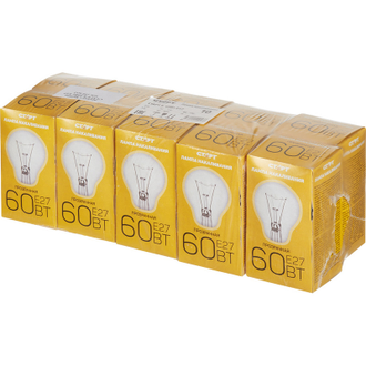 Электрическая лампа СТАРТ стандартная/прозрачная 60W E27 10 шт