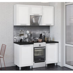 Кухня 1,5м Монро белый/бланш (МДФ)