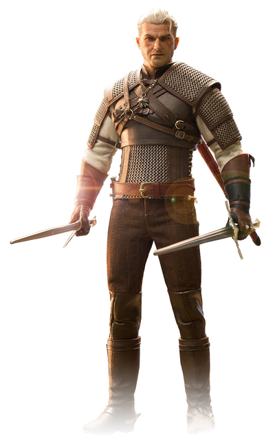 Геральт из Ривии (Ведьмак, The Witcher) - Коллекционная ФИГУРКА 1/6 scale The White Wolf - Armored Version (mttoys006) - Master Team