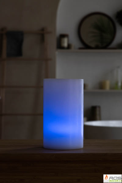 Гладкий парафиновый плафон для LED свечей - 11,7*20см