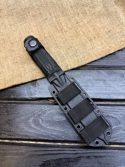 Тактический нож Нерпа-2 сталь AUS6, рукоять резина, ножны ABS