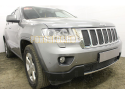 Защита радиатора Jeep Grand Cherokee IV (WK2) 2010-2013 black низ