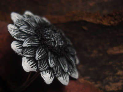Кольцо "Цветок Угля и Пепла"
