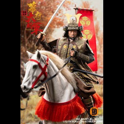 Дайме Ёси Торанага, делюкс версия - Коллекционная фигурка 1/12 SCALE Palm Collection Shogun DX Horse &amp; Banner Edition (DA001B) - D12TOYS