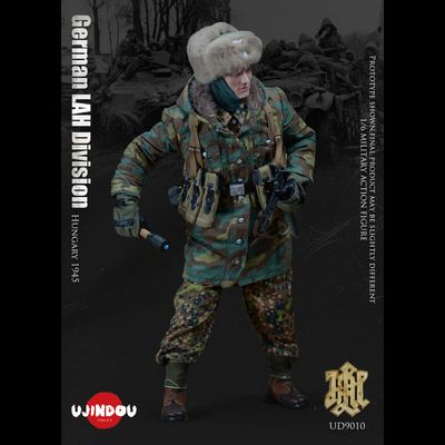 ПОВРЕЖДЕНА УПАКОВКА - Немецкий солдат в Венгрии, 1945 г - КОЛЛЕКЦИОННАЯ ФИГУРКА 1/6 WWII German LAH Division Hungary 1945 (UD9010) - UJINDOU