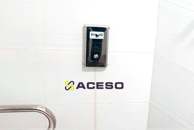 Антивандальная кнопка вызова персонала с вибрацией и шнурком AISI 304