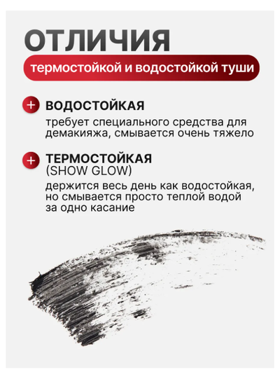 Термотушь для ресниц подкручивание объем удлинение OSCAR READY BelorDesign
